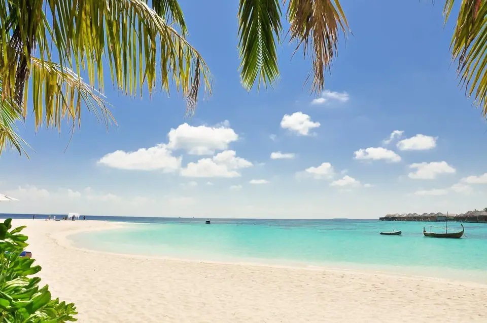 Tropical beach with turquoise water