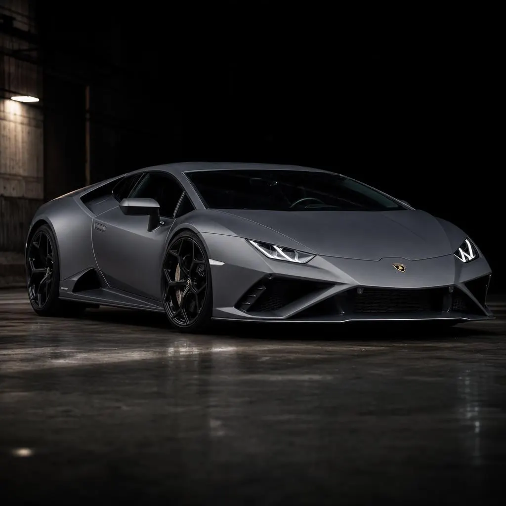 Luxury grey Lamborghini